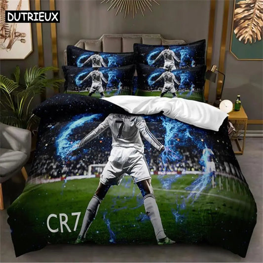 Football Star Bedding Set Duvet Cover Set 3d Bedding Digital Printing Bed Linen Queen Size Bedding Set Fashion Design